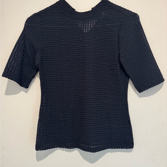 Maeve Sheer Mock Neck Top Size S - Picture 2 of 5